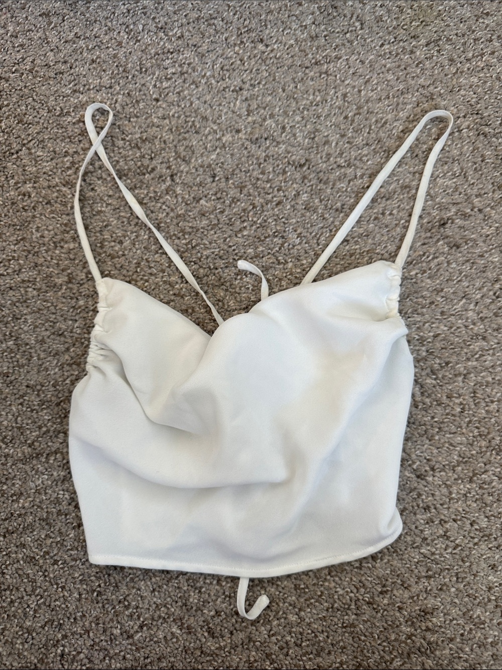 GARAGE draped tie back top